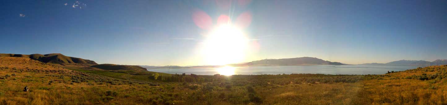 Sunset at Utah lake